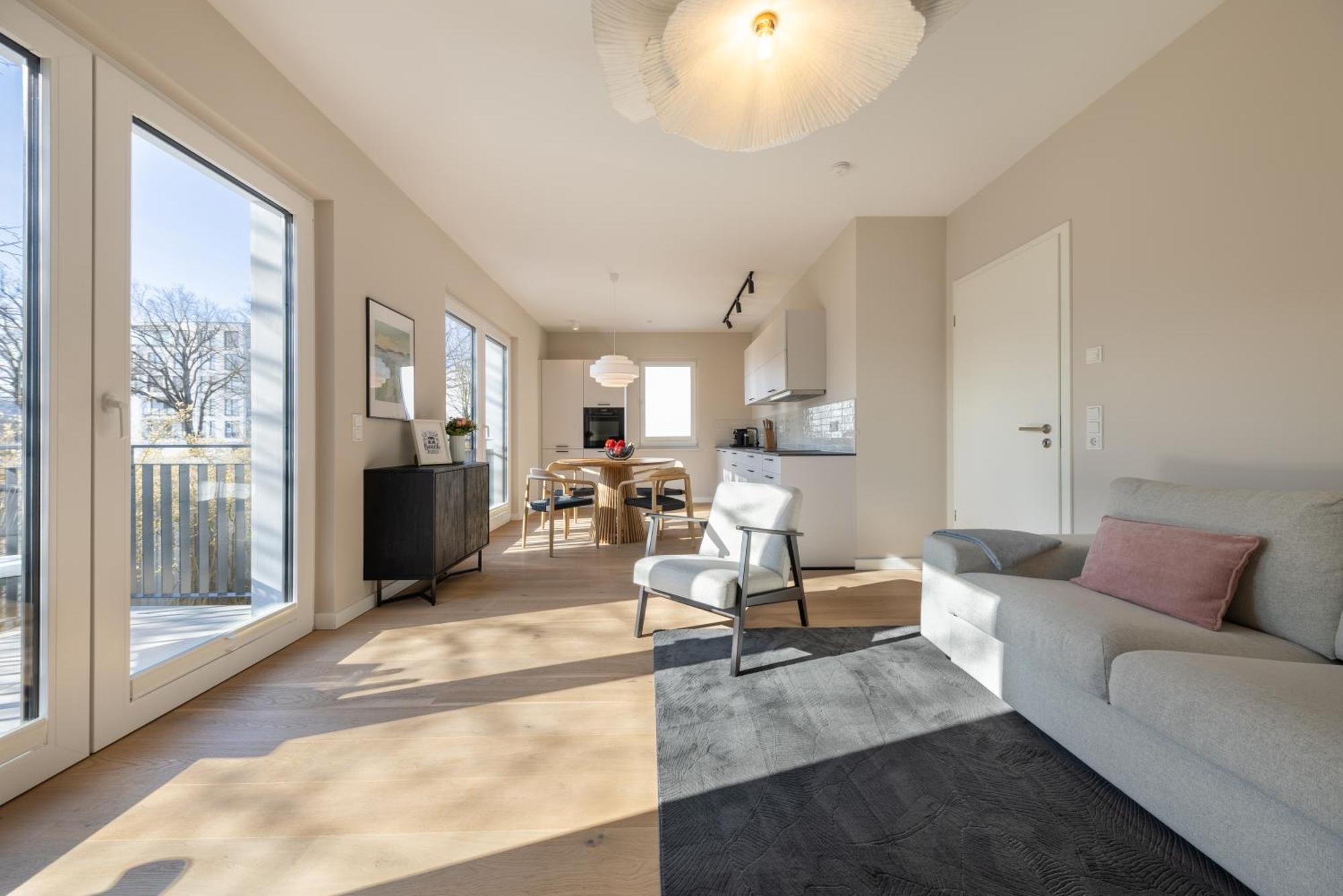 Ferienwohnung Strom Acht - Modern Frisch Inkl Stellplatz, Balkon - 200M Zum Alten Strom Rostock Zewnętrze zdjęcie
