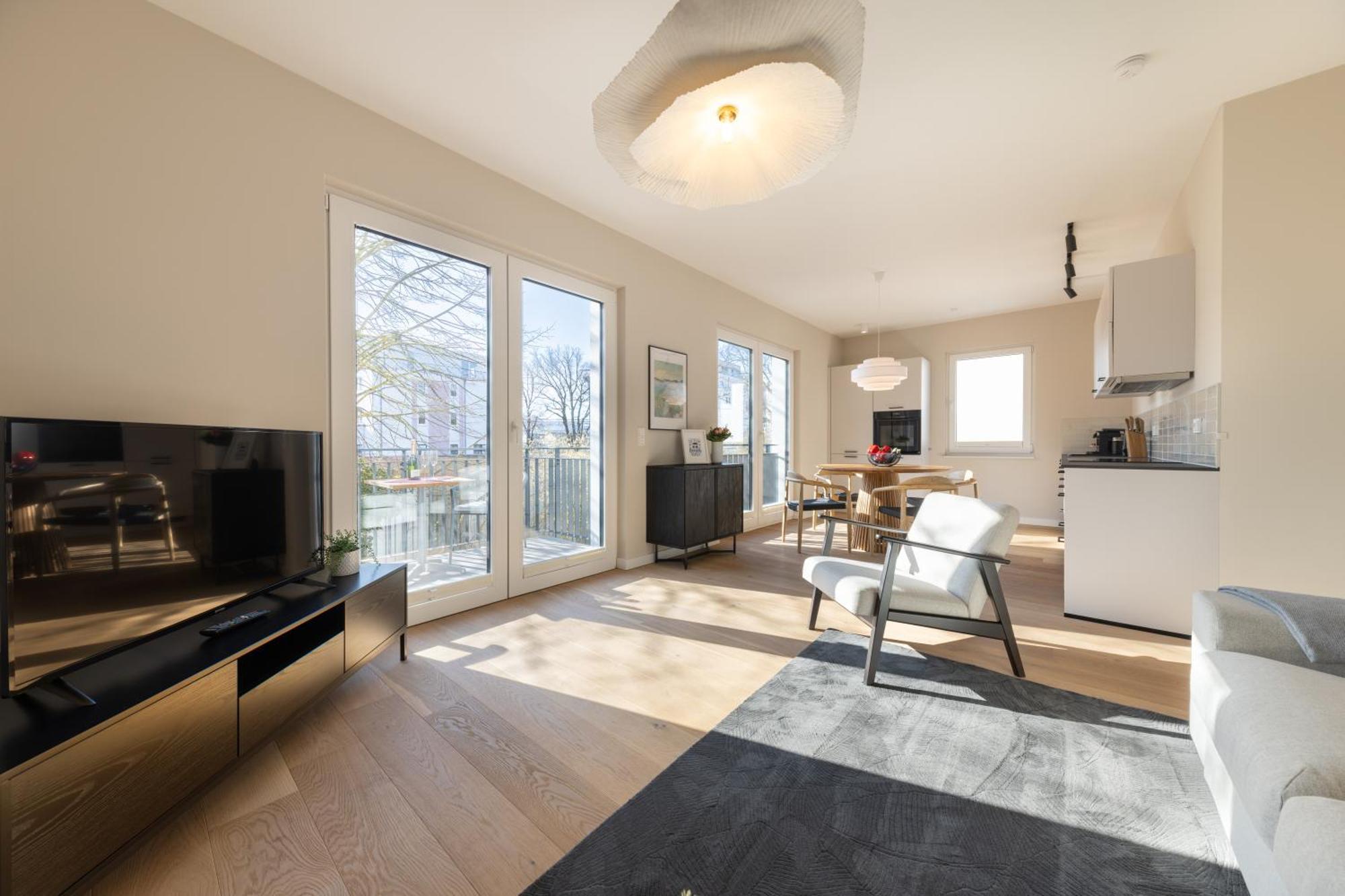 Ferienwohnung Strom Acht - Modern Frisch Inkl Stellplatz, Balkon - 200M Zum Alten Strom Rostock Zewnętrze zdjęcie